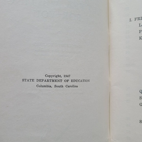 Vintage 40s Textbook Letter Writing for You SC Dept Ed 1947 South Carolina - Picture 10 of 12